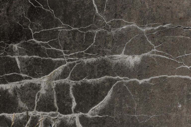 Cracked concrete surface in need of repair